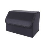 SOGA Leather Car Boot Collapsible Foldable Trunk Cargo Organizer Portable Storage Box Black Medium, Garden, Tools & Hardware>Automotive Parts & Accessories>Accessories & Car Care>Interior Accessories, , , , ,  - NZ DEPOT 1