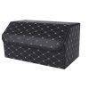 SOGA Leather Car Boot Collapsible Foldable Trunk Cargo Organizer Portable Storage Box Black/Gold Stitch Large, Garden, Tools & Hardware>Automotive Parts & Accessories>Accessories & Car Care>Interior Accessories, , , , ,  - NZ DEPOT 1