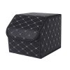 SOGA Leather Car Boot Collapsible Foldable Trunk Cargo Organizer Portable Storage Box Black/Gold Stitch Small, Garden, Tools & Hardware>Automotive Parts & Accessories>Accessories & Car Care>Interior Accessories, , , , ,  - NZ DEPOT 1