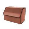 SOGA Leather Car Boot Collapsible Foldable Trunk Cargo Organizer Portable Storage Box Coffee Medium, Garden, Tools & Hardware>Automotive Parts & Accessories>Accessories & Car Care>Interior Accessories, , , , ,  - NZ DEPOT 1