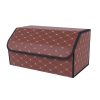 SOGA Leather Car Boot Collapsible Foldable Trunk Cargo Organizer Portable Storage Box Coffee/Gold Stitch Large, Garden, Tools & Hardware>Automotive Parts & Accessories>Accessories & Car Care>Interior Accessories, , , , ,  - NZ DEPOT 1