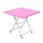 SOGA Pink Minimalist Cat Ear Folding Table Indoor Outdoor Portable Stall Desk Home Decor, Furniture>Living Room Furniture>Tables, , , , ,  - NZ DEPOT 1