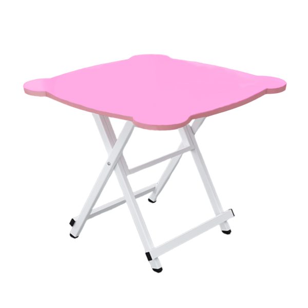 SOGA Pink Minimalist Cat Ear Folding Table Indoor Outdoor Portable Stall Desk Home Decor, Furniture>Living Room Furniture>Tables, , , , ,  - NZ DEPOT 1