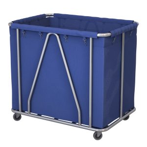 SOGA Stainless Steel Commercial Large Soiled Linen Laundry Trolley Cart with Wheels Blue, Business & Industrial, Food Service, Food Service Carts, , ,  - NZ DEPOT 1