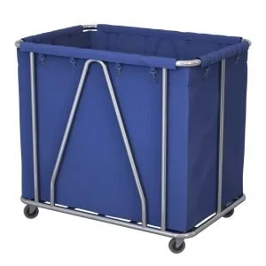 Buy SOGA Stainless Steel Commercial Large Soiled Linen Laundry Trolley Cart with Wheels Blue Online - Business & Industrial/Food Service/Food Service Carts - 1 - NZ Depot Free Shipping