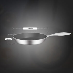 SOGA Stainless Steel Fry Pan 22cm Frying Pan Induction FryPan Non Stick Interior, home & living > kitchen & dining > cookware > frying pans, , , , ,  - NZ DEPOT 2