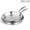 SOGA Stainless Steel Fry Pan 28cm 36cm Frying Pan Top Grade Induction Cooking, home & living > kitchen & dining > cookware > frying pans, , , , ,  - NZ DEPOT 1