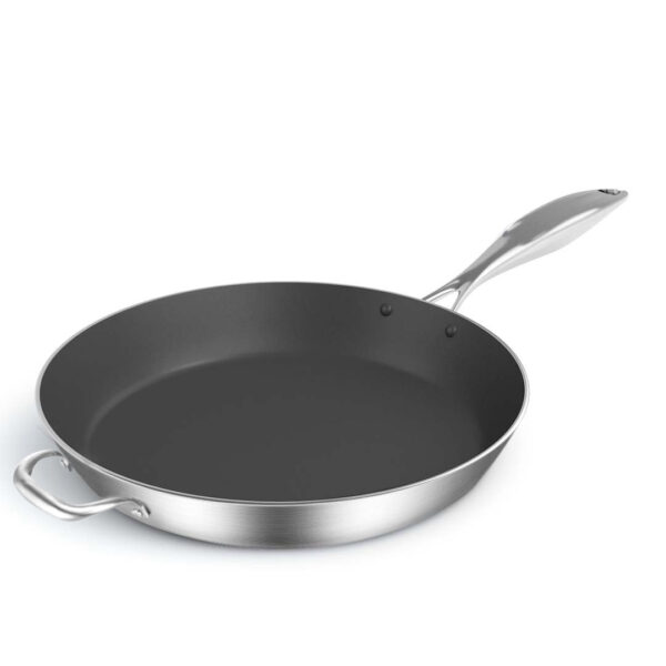 Soga Stainless Steel Fry Pan 34Cm Frying Pan Induction Frypan Non Stick Interior, Home &Amp; Living, Kitchen &Amp; Dining, Cookware, Frying Pans, ,  - Nz Depot 1