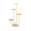 SOGA U Shaped Plant Stand Round Flower Pot Tray Living Room Balcony Display Gold Metal Decorative Shelf, Home & Living, Home Decor, Indoor Pots, Planters and Plant Stands, ,  - NZ DEPOT 1