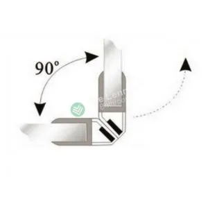 Buy Shower Door Seal Magnetic Strip - 6/10mm Glass Degree Door Online - Accessories - Spare Parts - 2 - NZ Depot Delivery