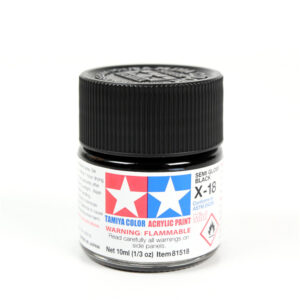 Tamiya X 18 Acrylic Mini Paint Semi Gloss Black 10ml NZDEPOT - NZ DEPOT