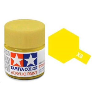 Tamiya X-8 Acrylic Mini Paint - Lemon Yellow - 10ml - NZ DEPOT