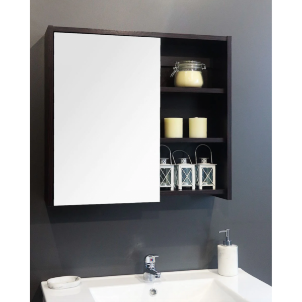 The European Bathroom Mirror Cabinet 100% WaterProof - 900 Black
