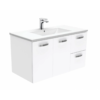 Vanity - Asron Series 100% Water Proof Plywood 900mm White, Wall Hung - NZ DEPOT