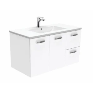 Buy Vanity - Asron Series 100% Water Proof Plywood 900mm White Online - Vanities - Wall Hung - 1 - NZ Depot Delivery