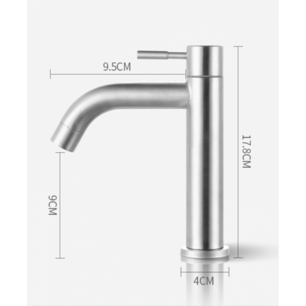 Single cold water wash hand basin tap faucet for bathroom, Basin Mixer - NZ DEPOT