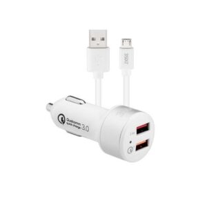 3SIXT Car Charger 5.4A Micro USB Cable 1m White NZ DEPOT - NZ DEPOT