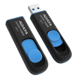 Adata Uv128 Dashdrive Retractable Usb 3.0 128Gb Blueblack Flash Drive Nz Depot - Nz Depot