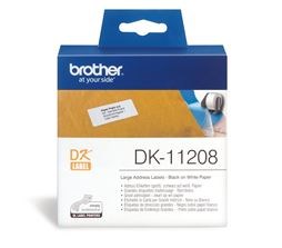 Brother DK11208 400 Large Address Labels 38mm x 90mm - NZDEPOT