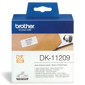 Brother DK11209 800 Small Address Labels 29mm x 62mm - NZDEPOT