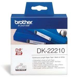 Brother DK22210 Continuous Length Paper Label Tape 29mm x 30.48m - NZDEPOT