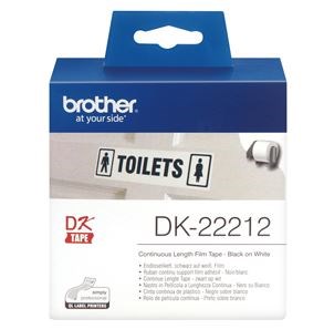 Brother DK22212 Continuous Length Paper Label Tape 62mm x 15.24m - NZDEPOT