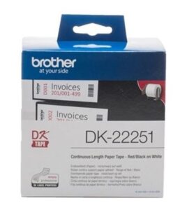 Brother DK22251 Continuous Length Paper Label Tape Red and Black NZ DEPOT - NZ DEPOT