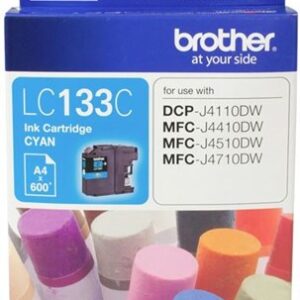 Brother LC133C Cyan Ink Cartridge - NZDEPOT