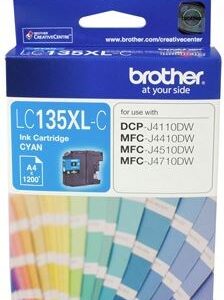 Brother LC135XLC Cyan High Yield Ink Cartridge - NZDEPOT