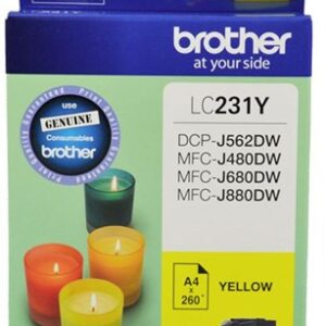 Brother LC231Y Yellow Ink Cartridge - NZDEPOT