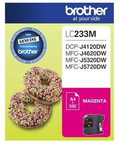 Brother LC233M Magenta Ink Cartridge - NZDEPOT