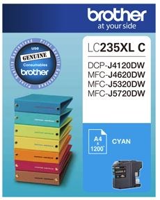 Brother LC235XLC Cyan High Yield Ink Cartridge - NZDEPOT