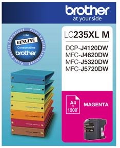 Brother LC235XLM Magenta High Yield Ink Cartridge - NZDEPOT