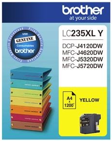 Brother LC235XLY Yellow High Yield Ink Cartridge - NZDEPOT