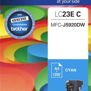 Brother LC23EC Cyan Ink Cartridge - NZDEPOT