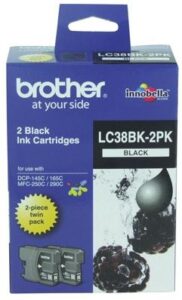 Brother Lc38Bk2Pk Black Ink Cartridge Twin Pack Nz Depot - Nz Depot