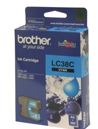 Brother LC38C Cyan Ink Cartridge - NZDEPOT