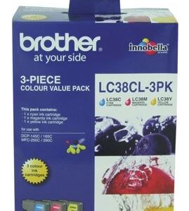 Brother LC38CL3PK CMY Colour Ink Cartridges (Triple Pack) - NZDEPOT