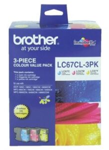 Brother Lc67Cl3Pk Cmy Colour Ink Cartridges Triple Pack Nz Depot - Nz Depot