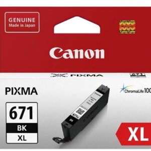 Canon CLI671XLBK Dye Black High Yield Ink Cartridge - NZDEPOT