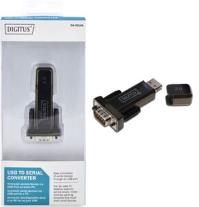 Digitus Usb 2.0 Type A M To Serial Rs232 M Mini Adapter Nz Depot - Nz Depot