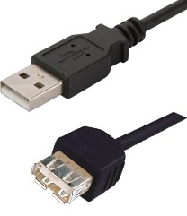 Digitus USB 2.0 Type A (M) to USB Type A (F) 1.8m Extension Cable - NZDEPOT