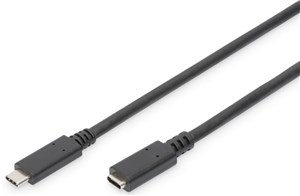 Digitus USB Type-C (M) to USB Type-C (F) 2m Extension Cable - NZDEPOT