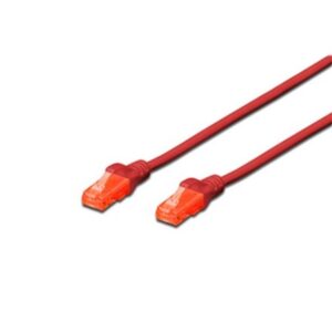 Digitus UTP CAT6 Patch Lead - 1M Red - NZDEPOT