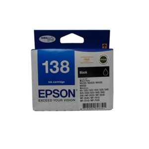 Epson 138 Black High Yield Ink Cartridge - NZDEPOT