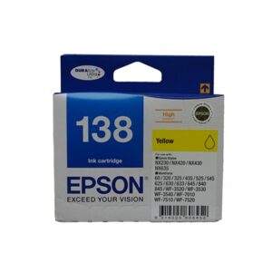 Epson 138 Yellow High Yield Ink Cartridge Nz Depot - Nz Depot