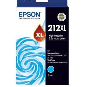 Epson 212XL Cyan High Yield Ink Cartridge - NZDEPOT