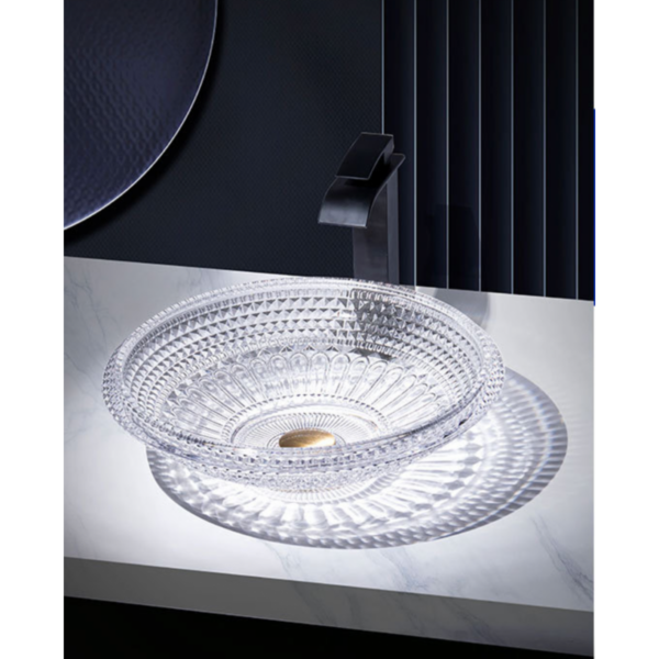 Modern Crystal Basin Wash Glass Sink, Counter Top Basin - NZ DEPOT