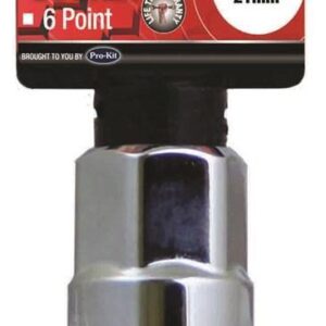 1/2" Drive Cr-V Spark Plug Socket 21mm - 1/2-Inch square drive spark plug socket -  Ideal for garages and maintenance shops for speedy screwing and unscrewing of nuts and bolts -  Increased grip especially in oily environments -  Brand: PKTOOL -  1/2" Drive Cr-V Spark Plug Socket 21mm