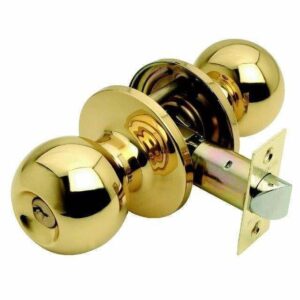5307 Ent Lockset 6070mm Ball Polished Brass 10000 Home Doorlocks Handles NZ DEPOT - NZ DEPOT